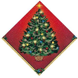 Amscan varme fra juledrikkepapir servietter - 5 """" x 5 """" - Multicolor - Pack of 16