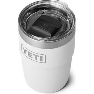 Yeti Rambler 8 oz Stabelbar kop rustfrit st?l vakuum isoleret espresso cup med magslider l?g hvidt