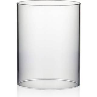 WGVI Hurricane Candle Holder Sleeve Wide 4,7 """" H?jde 6 """" Klar glascylinder Lysestag Bygne Tube Open Ended Candle Shade 1 Piece