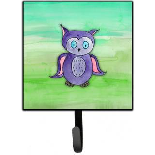"""" Caroline's Treasures Purple Owl Watercolor Wall Hook Lille Multicolor """"