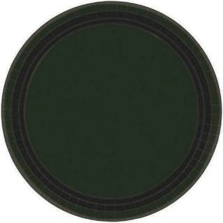 Jet Black Round Paper Plates - 10 """" (20 pc) - Perfekt til fester Picnics & Everyday Meals