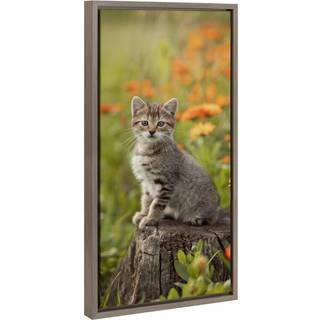 Kate og Laurel Custom trykt indrammet l?rred v?gkunst 14x26,5 gr? sylvie personligt l?rredsprint med dine fotos til sovev?relse eller stue galler