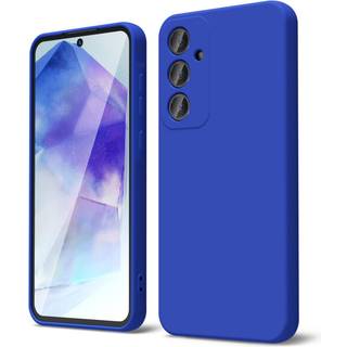 Oakxco for Samsung Galaxy A55 5G Case Liquid Silicone Soft Rubber Gel Elegant ?stetisk grundl?ggende simpel d?kning s?d tynd slank tpu mat solid