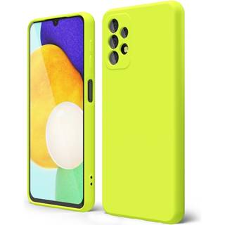 oakxco til Samsung Galaxy A32 5G telefontaske Flydende Silikone Fluorescerende Lys Ensfarve Sd Tynd Slank Bld Gummi TPU Almindelig Glat Gel Mat