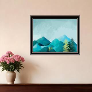 Eventyr venter p? sort indrammet printv?gskunst