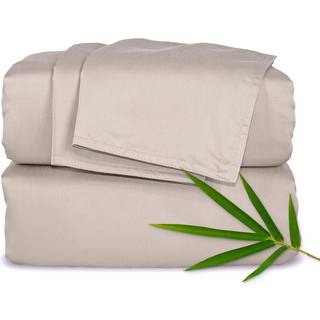 Kort dronningsplader af ren bambus til RV Camper (60 """" X75 """") - Ægte 100% organisk viskose afledt af bambusblad Set Soft & Cooling Lifetime Qua