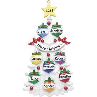 Personlig Family Christmas Ornament - Familie til 8 julepynt 2024 My julefamilie -ornament gaver familie p? 8 ornamenter tilpasset julemamilie na
