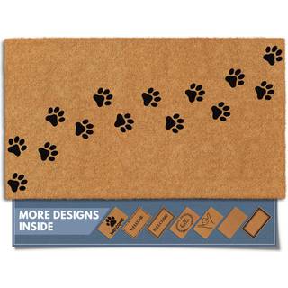 Barnyard designer Natural Coco Coir Heavy Duty Backing Doormat - Large Cute -slip -hoveddør velkomstmåtte til udvendig indgang eller verandaindga