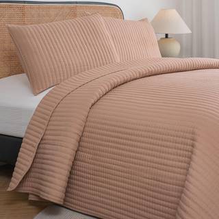 Petrichor Rose Quilt Queen Size Sengedespat-præ-vasket let og tynd til alle sæsoner ultra blød og åndbar dyne maskine vaskbart 3-delt sæt: 1Quilt