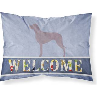 """" Caroline's Treasures Weimaraner Velkommen Pillowcase Standard """"
