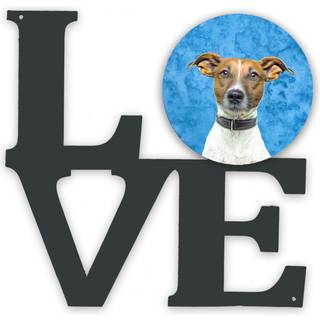 Blue Jack Russell Terrier Metal Wall Artwork Love Kj1226Buwalv