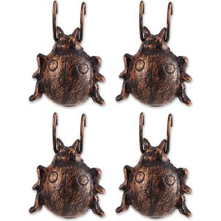 Ladybug Cast Iron Planter Pot Hanger Set