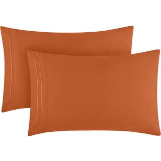 Mellanni Pillow Cases - 2 PC Iconic Collection Pillowcases - Luxury Extra Soft Cooling Pillow Covers - Konvolutlukning (Standard/Queen 20 """" X 30