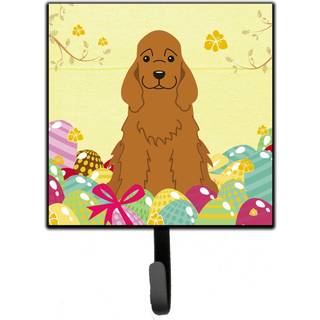 """" Caroline's Treasures Easter Eggs Cocker Spaniel Red Wall Hook Small Multicolor """"