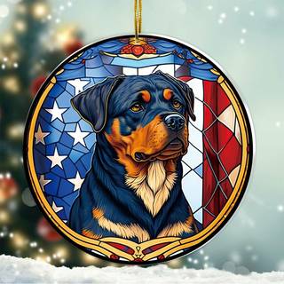 Rottweiler Christmas Ornament 2024 - Rottweiler Dog Gaver til kvinder Rottweiler Ornament til juletr? gaver til Rottweiler Lovers Dog juledekor