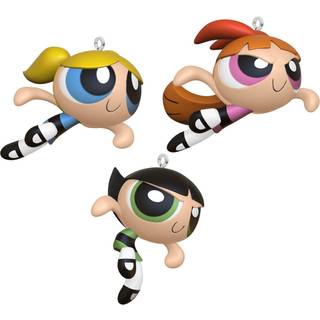 Hallmark Keepsake Christmas Ornaments 2024 The Powerpuff Girls Blossom Bubbles and Buttercup S?t med 3 tegneseriegaver