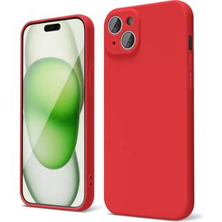 Oakxco til iPhone 15 plus telefonkasse flydende silikone tynd slank blød gummi gel tpu almindelig simpel dækning til kvinder pige sød mat solid f