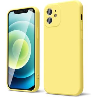 Oakxco til iPhone 12 Case Liquid Silicone Blød gummi gel Elegant æstetisk grundlæggende simpel dækning sød tynd slank tpu mat solid farve alminde