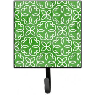 """" Caroline's Treasures Watercolor Geometric Circle on Green Wall Hook Small Multicolor """"