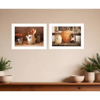 S?t med to Nail Keg White Framed Print Wall Art