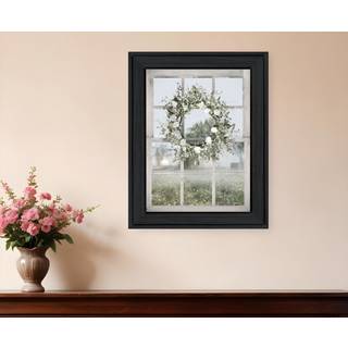 Spring Farm View Black Framed Print Wall Art