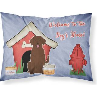 """" Caroline's Treasures Dog House Collection Chocolate Labrador Fabric Standard Pillowcase BB2810Pillowcase Multicolor """"