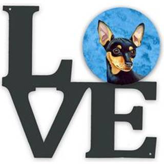 """" Caroline's Treasures Blue Min Pin Metal Artwork Love Wall-decor multicolor """"