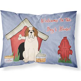 """" Caroline's Treasures Dog House Collection Saint Bernard Fabric Standard Pillowcase BB2789Pillowcase Multicolor """"