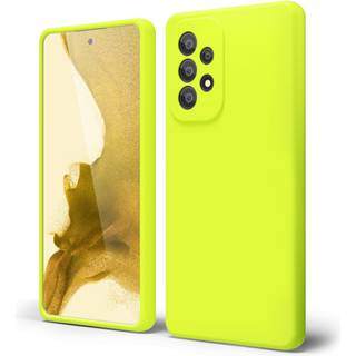 Oakxco til Samsung Galaxy A53 Telefonkasse flydende silikone fluorescerende lys solid farve sød tynd slank blød gummi tpu almindelig glat gel mat