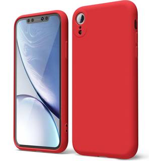 Oakxco til iPhone XR Telefonkasse flydende silikone tynd slank blød gummi gel tpu almindelig enkel dækning til kvinder pige sød mat solid farve r
