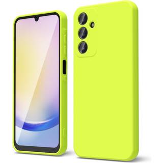 Oakxco til Samsung Galaxy A25 5G Telefonkasse Liquone Silicone Neon Lys Farge Farve Tynd slank blød gummi gel Matte tpu Lig simpel dæk