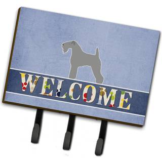 """" Caroline's Treasures Kerry Blue Terrier Welcome Wall Hook Triple Multicolor """"