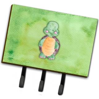 """" Caroline's Treasures Turtle Watercolor Wall Hook Triple Multicolor """"