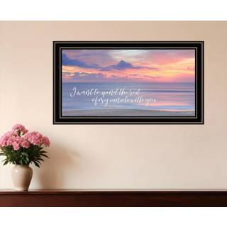 Resten af ???ine solnedgange sort indrammet print v?gkunst