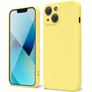 OAKXCO designet til iPhone 13 mini telefonkasse flydende silikone kofanger greb sød tynd slank blød gummi tpu almindelig glat geldæksel til kvind