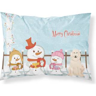 """" Caroline's Treasures Merry Christmas Carolers Pyrenese Fabric Standard Pillowcase BB2414Pillowcase Multicolor """"
