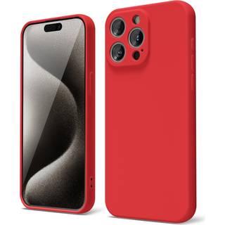 Oakxco til iPhone 15 Pro Max Telefonkasse flydende silikone tynd slank blød gummi gel tpu almindelig enkel dækning til kvinder pige sød mat solid