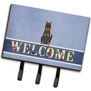"""" Caroline's Treasures Beauce Shepherd Dog Welcome Wall Hook Triple Multicolor """"