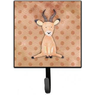 """" Caroline's Treasures Polkadot Antelope Watercolor Wall Hook Small Multicolor """"
