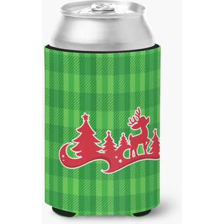 """" Caroline's Treasures Christmas Tree Reindeer Green Can eller Bottle Hugger kan hugger flerfarvet """"