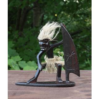 G6 Collection H?ndlavet tr? Primitiv Tribal Funny Statue Skulptur Tiki Bar H?ndlavet Unik Gave Home Decor Accent Figur Dekoration Kunstv?rk H?ndu