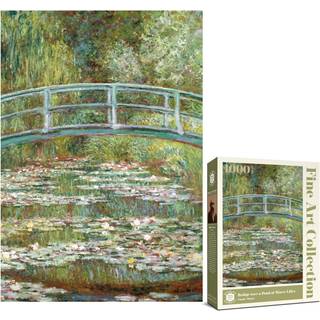 Antelope - 1000 stykker puslespil til voksne bro over en dam vandliljer af Claude Monet 1899 - Officielt licenserede puslespil 1000 stykker høj o