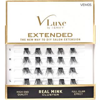 Vluxe udvidede ægte mink -vippeklynger vipper DIY Salon Lash Extension Anvend under naturlige vipper for perfekt vipperudvidelse Effekt falske øj