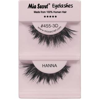 Mia Secret Natural Eye Lashes - Genanvendelig øjenvippeforlængelse - koniske ender Dolly Eye Look - Letvægt og behagelig - 4 Pack (Hanna)