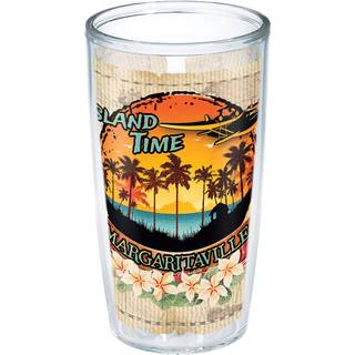 TERVIS MARGARITAVILLE - Island Time Made in USA Double Walled Isolated Tumbler Travel Cup holder drikkevarer koldt og varmt 16oz - Intet l?g klar