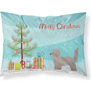 """" Caroline's Treasures DoxiePoo Christmas Tree Fabric Standard Pillowcases multicolor """"