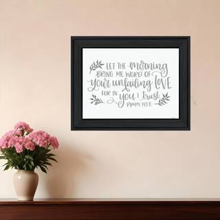 Din urimelige k?rlighed Black Framed Print Wall Art