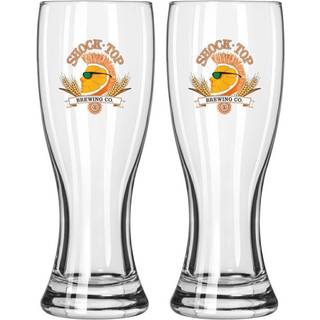 Shock Top Brewing Company 16oz Pilsner Beer Glass Sæt med to briller