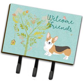 """" Carolines skatte byder venner Pembroke Welsh Corgis tricolor Wall Hook Triple """"