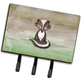 """" Caroline's Treasures Badger Watercolor Wall Hook Triple Multicolor """"